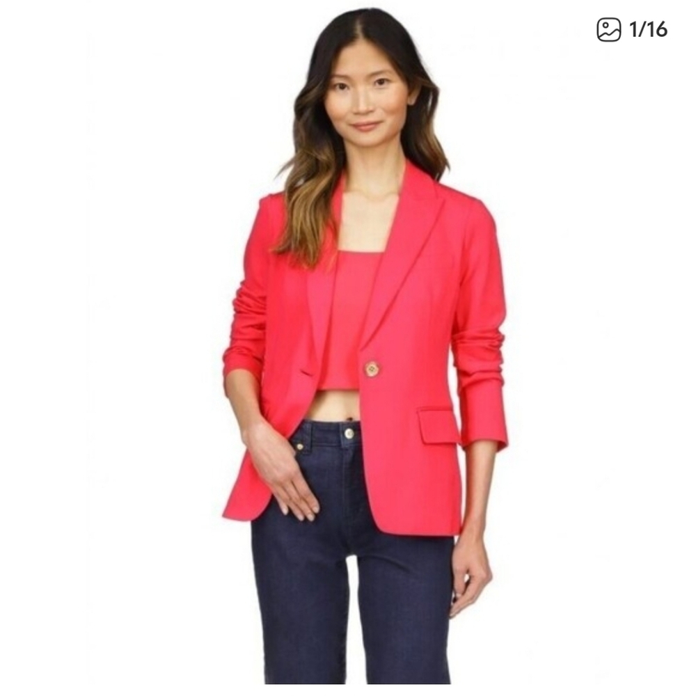 Michael Kors Vibrant Pink Blazer In 3X
